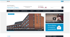 Desktop Screenshot of antares-healthlines.com