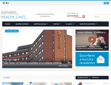 Tablet Screenshot of antares-healthlines.com